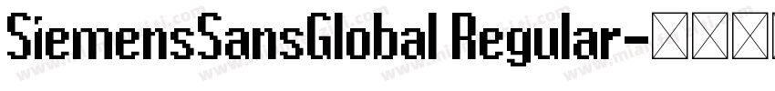 SiemensSansGlobal Regular字体转换